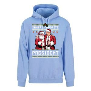 Ugly Christmas SantaS Favorite President Gift Unisex Surf Hoodie