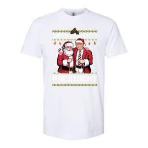 Ugly Christmas SantaS Favorite President Gift Softstyle CVC T-Shirt