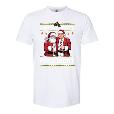 Ugly Christmas SantaS Favorite President Gift Softstyle CVC T-Shirt