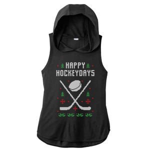 Ugly Christmas Sweater Ugly Sweater Ice Hockey Meaningful Gift Ladies PosiCharge Tri-Blend Wicking Draft Hoodie Tank