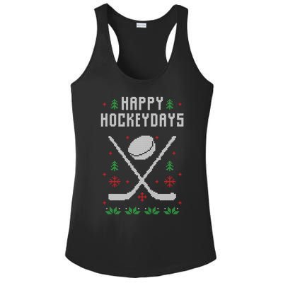 Ugly Christmas Sweater Ugly Sweater Ice Hockey Meaningful Gift Ladies PosiCharge Competitor Racerback Tank