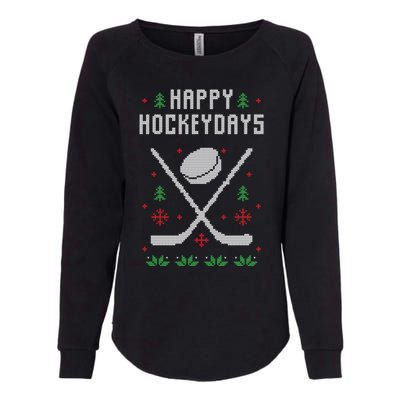 Ugly Christmas Sweater Ugly Sweater Ice Hockey Meaningful Gift Womens California Wash Sweatshirt