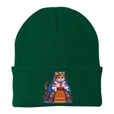 Ukrainian Cat Supportive Design Knit Cap Winter Beanie