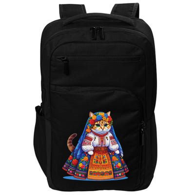 Ukrainian Cat Supportive Design Impact Tech Backpack
