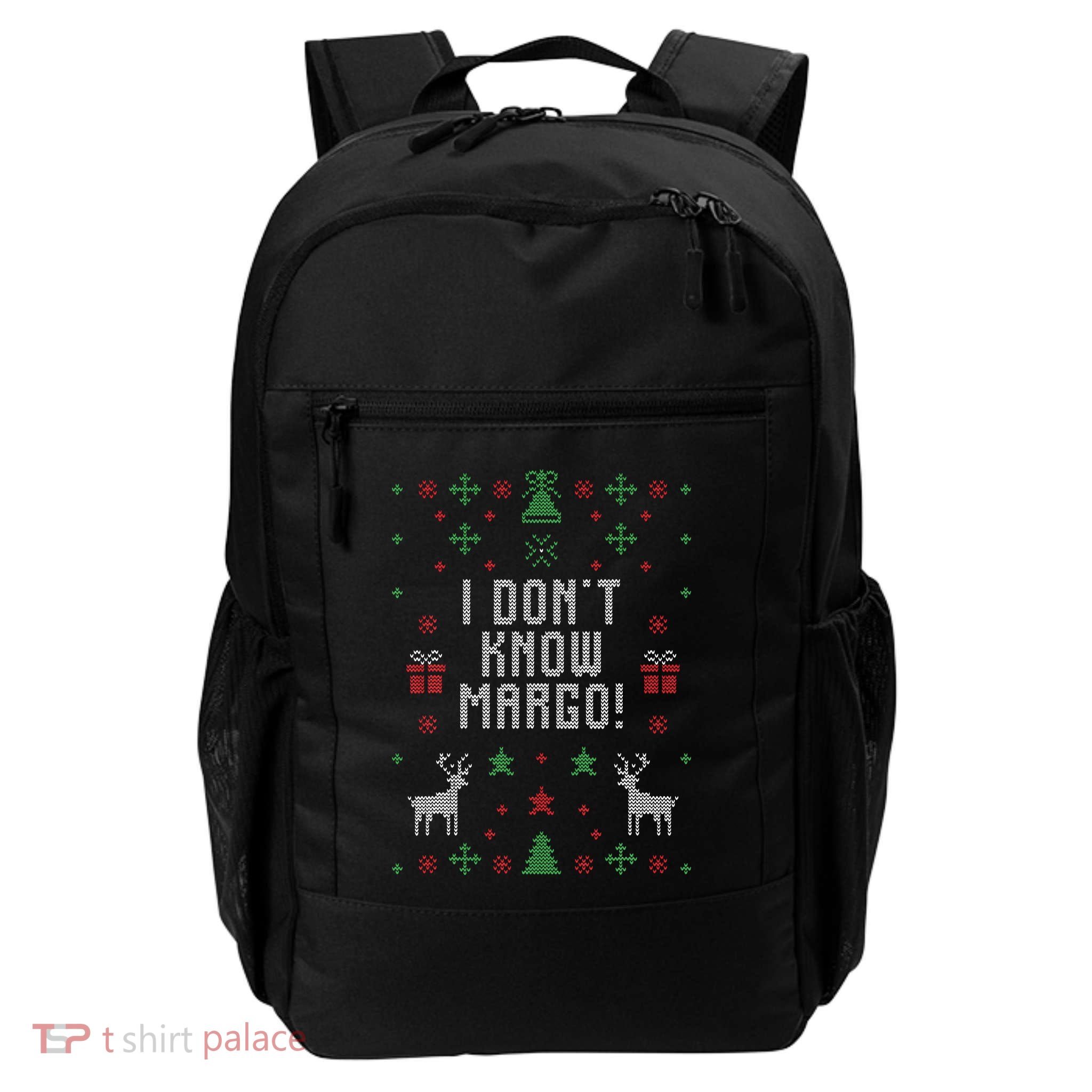 Ugly Christmas Sweater I Don't Know Margo Backpack