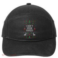 Ugly Christmas Sweater I Don't Know Margo 7-Panel Snapback Hat