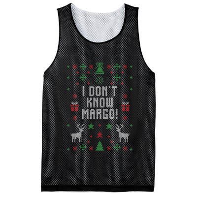 Ugly Christmas Sweater I Don't Know Margo Mesh Reversible Basketball Jersey Tank