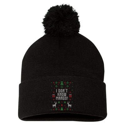 Ugly Christmas Sweater I Don't Know Margo Pom Pom 12in Knit Beanie