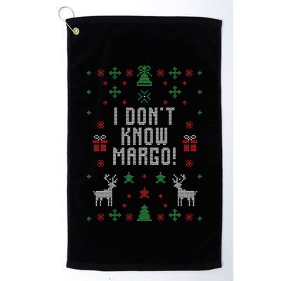 Ugly Christmas Sweater I Don't Know Margo Golf Towel