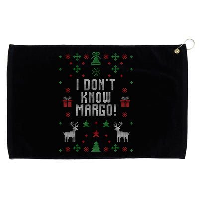 Ugly Christmas Sweater I Don't Know Margo Grommeted Golf Towel