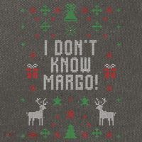 Ugly Christmas Sweater I Don't Know Margo Cotton Canvas Backpack