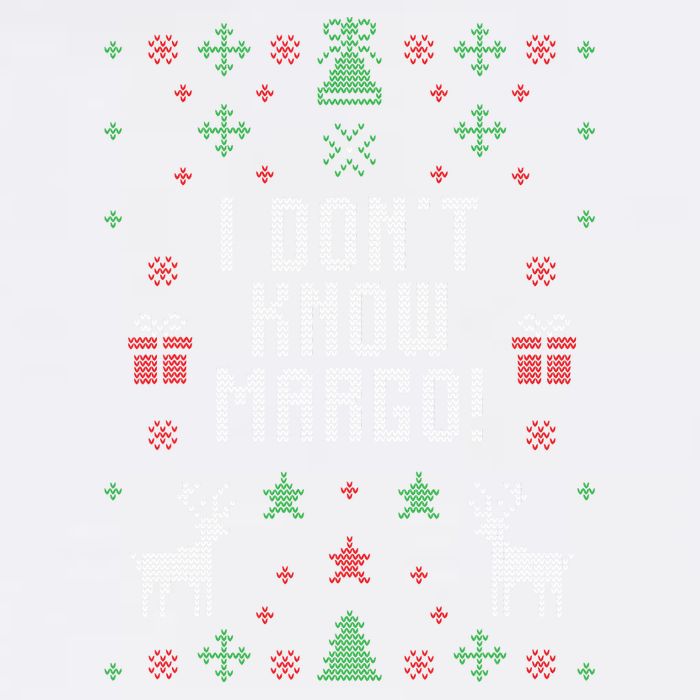 Ugly Christmas Sweater I Don't Know Margo Garment-Dyed Sweatshirt