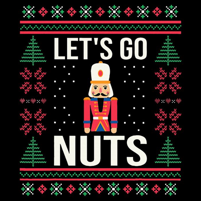 Ugly Christmas Sweater Nutcracker LetS Go Nuts 16 in Basic Backpack