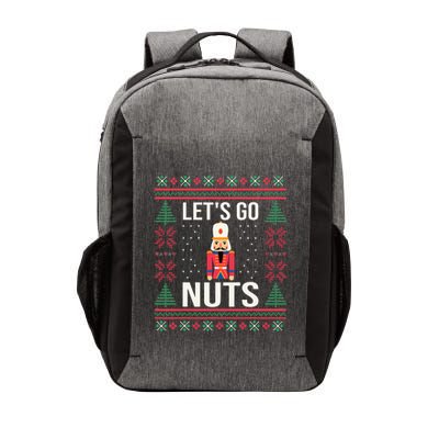 Ugly Christmas Sweater Nutcracker LetS Go Nuts Vector Backpack