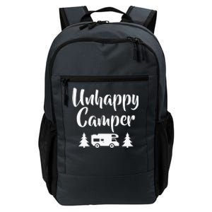 Unhappy Camper Statement Pun Camp Funny Daily Commute Backpack