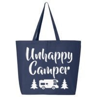 Unhappy Camper Statement Pun Camp Funny 25L Jumbo Tote