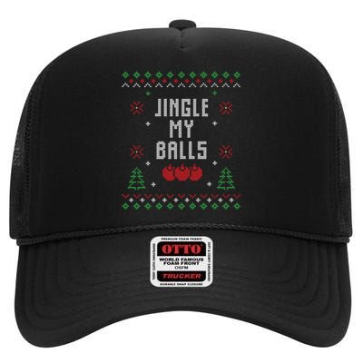 Ugly Christmas Sweater High Crown Mesh Back Trucker Hat