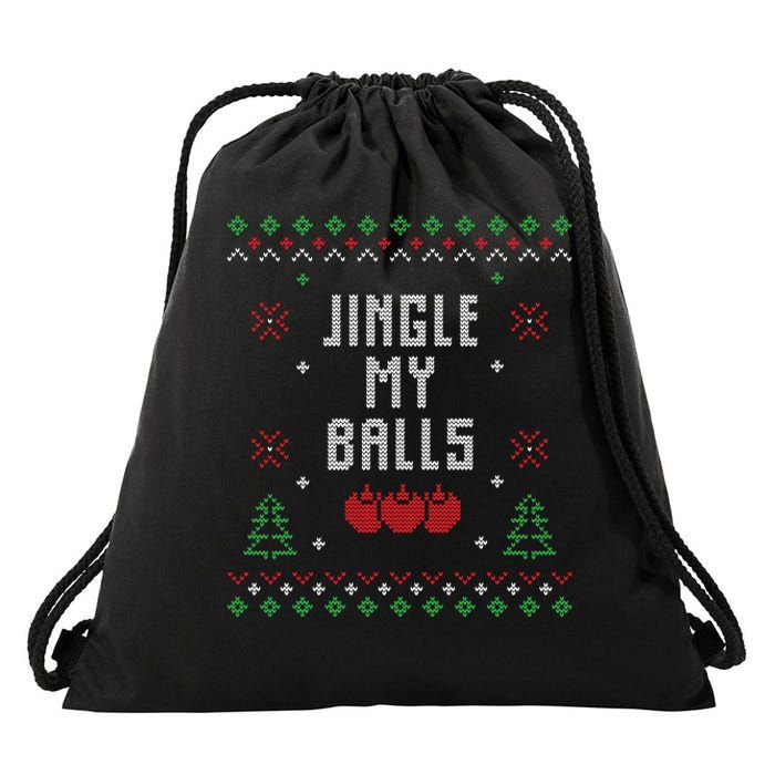 Ugly Christmas Sweater Drawstring Bag