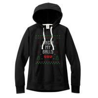 Ugly Christmas Sweater Women's Fleece Hoodie