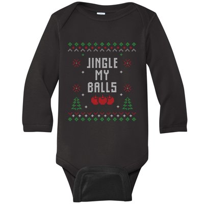 Ugly Christmas Sweater Baby Long Sleeve Bodysuit