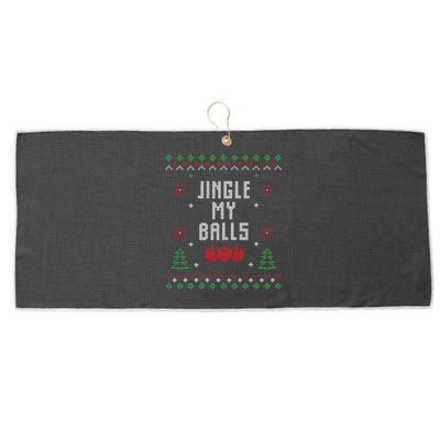 Ugly Christmas Sweater Large Microfiber Waffle Golf Towel