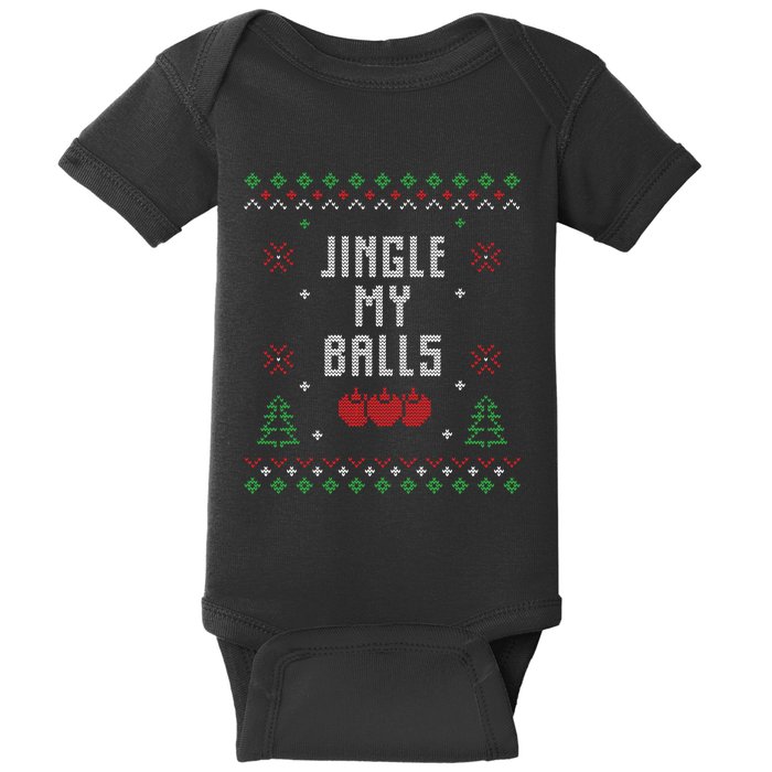 Ugly Christmas Sweater Baby Bodysuit