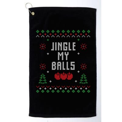 Ugly Christmas Sweater Platinum Collection Golf Towel