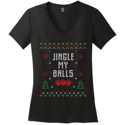 Ugly Christmas Sweater Women's V-Neck T-Shirt