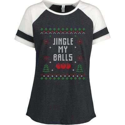 Ugly Christmas Sweater Enza Ladies Jersey Colorblock Tee