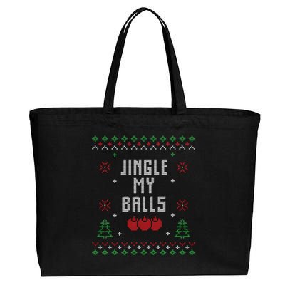 Ugly Christmas Sweater Cotton Canvas Jumbo Tote