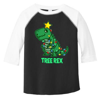 Ugly Christmas Sweater T Rex Christmas Tree Rex Gift Toddler Fine Jersey T-Shirt
