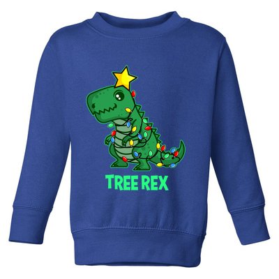 Ugly Christmas Sweater T Rex Christmas Tree Rex Gift Toddler Sweatshirt