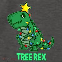 Ugly Christmas Sweater T Rex Christmas Tree Rex Gift Vector Backpack
