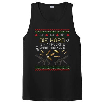 Ugly Christmas Sweater Die Hard Is My Favorite Christmas Movie PosiCharge Competitor Tank