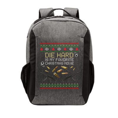 Ugly Christmas Sweater Die Hard Is My Favorite Christmas Movie Vector Backpack