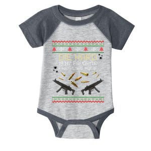 Ugly Christmas Sweater Die Hard Is My Favorite Christmas Movie Infant Baby Jersey Bodysuit