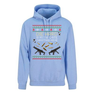 Ugly Christmas Sweater Die Hard Is My Favorite Christmas Movie Unisex Surf Hoodie