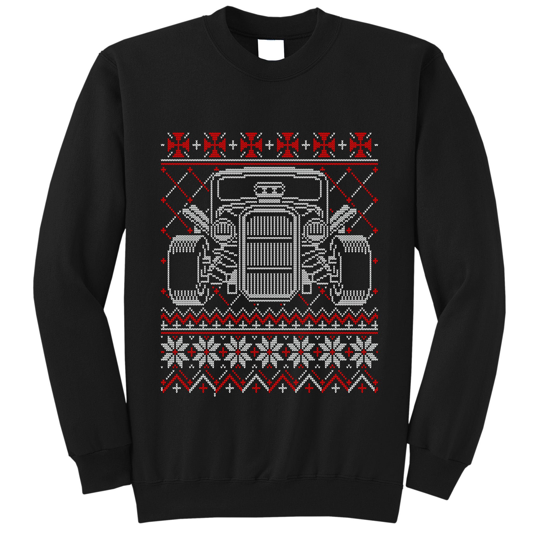 Ugly Christmas Sweater Fancy Cars Christmas Hotrod Racing Gift Tall Sweatshirt