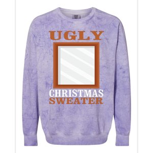 Ugly Christmas Sweater With Mirror Funny Xmas Colorblast Crewneck Sweatshirt