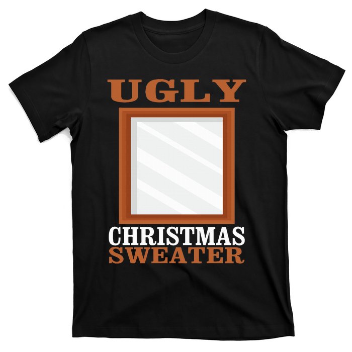 Ugly Christmas Sweater With Mirror Funny Xmas T-Shirt