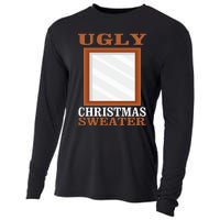 Ugly Christmas Sweater With Mirror Funny Xmas Cooling Performance Long Sleeve Crew