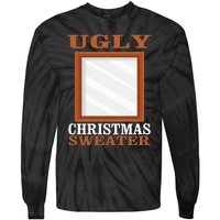 Ugly Christmas Sweater With Mirror Funny Xmas Tie-Dye Long Sleeve Shirt