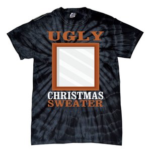 Ugly Christmas Sweater With Mirror Funny Xmas Tie-Dye T-Shirt