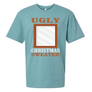 Ugly Christmas Sweater With Mirror Funny Xmas Sueded Cloud Jersey T-Shirt