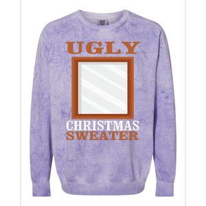 Ugly Christmas Sweater With Mirror Funny Xmas Idea Colorblast Crewneck Sweatshirt