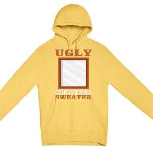 Ugly Christmas Sweater With Mirror Funny Xmas Idea Premium Pullover Hoodie