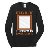 Ugly Christmas Sweater With Mirror Funny Xmas Idea Tall Long Sleeve T-Shirt