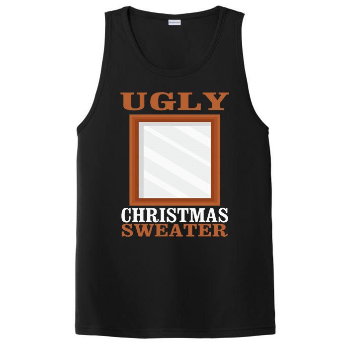 Ugly Christmas Sweater With Mirror Funny Xmas Idea PosiCharge Competitor Tank