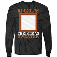 Ugly Christmas Sweater With Mirror Funny Xmas Idea Tie-Dye Long Sleeve Shirt