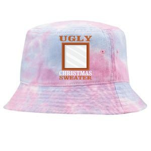 Ugly Christmas Sweater With Mirror Funny Xmas Idea Tie-Dyed Bucket Hat